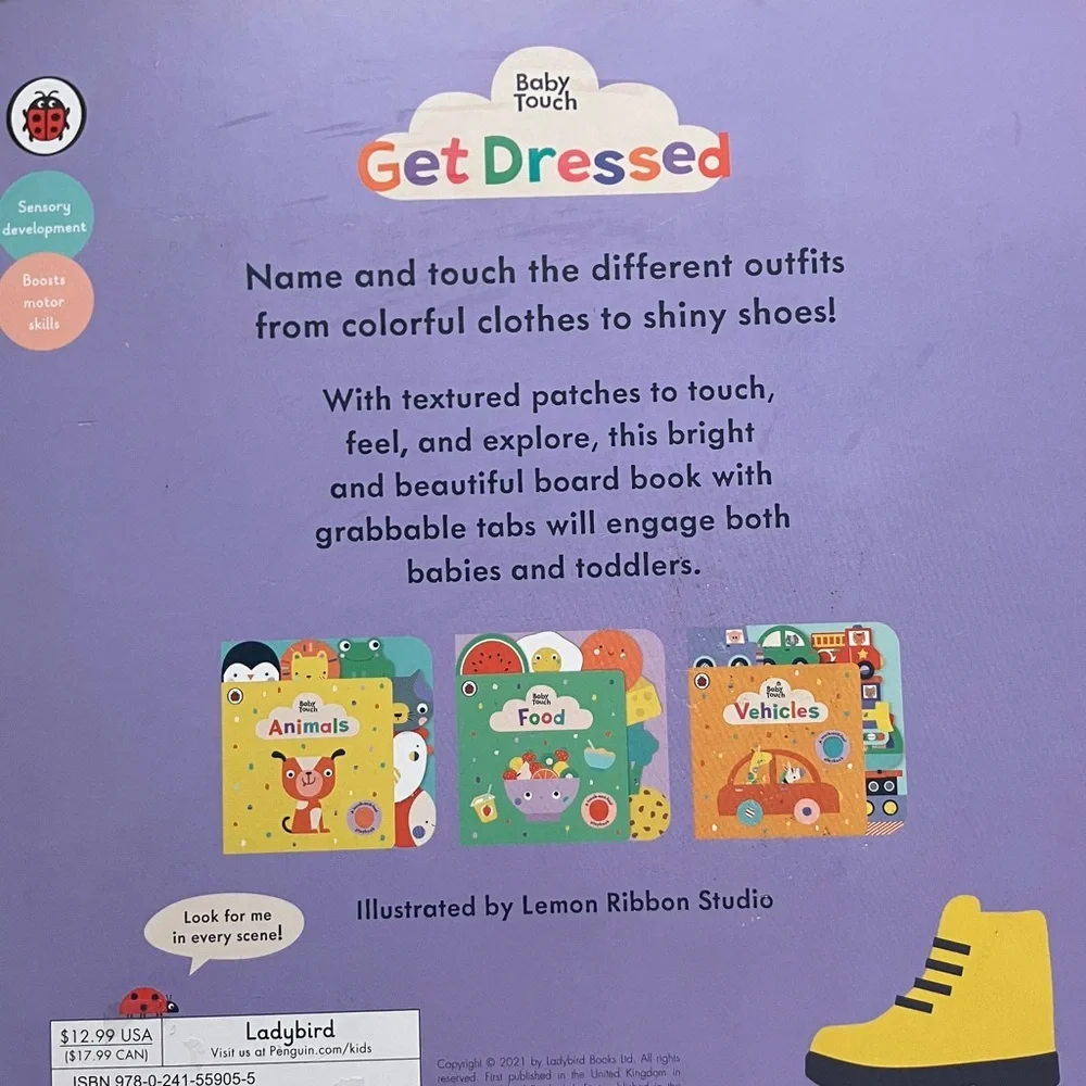 🌻Baby Touch Get Dressed Board Book